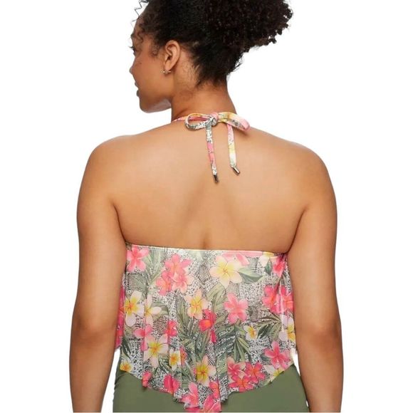☀️☀️☀️ COCO REEF AURA Mesh Ruffle Monaco 2 Piece Tankini with Reversible Bottom - Picture 4 of 16